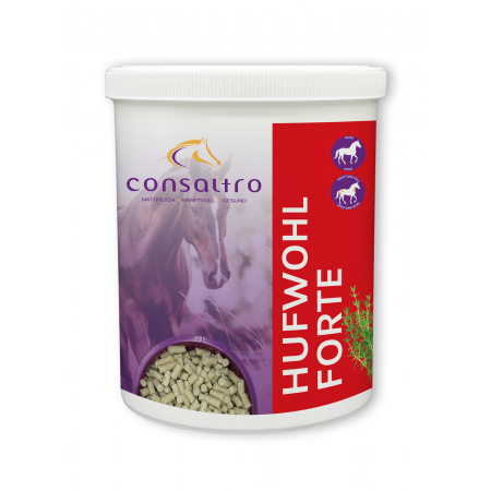 Consaltro Hufwohl Forte Spezialfutter für Pferde 1 Dose 1kg
