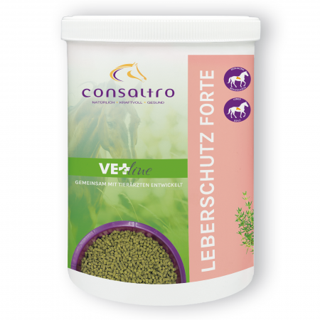 Consaltro Vetline Leberschutz Forte Ergänzungsfuttermittel für Pferde 1 Dose 1.5 Kg
