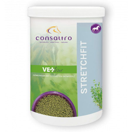 Consaltro Vetline Stretchfit Ergänzungsfuttermittel für Pferde 1 Dose 1.5 Kg